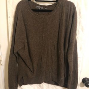 VINCE Wool Brown Sweater MEDIUM